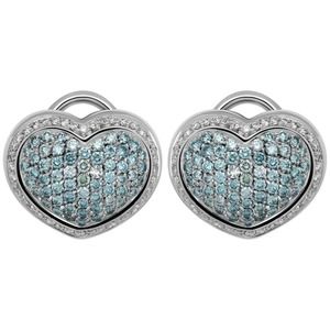 New $ 10 600. Pasquale Bruni 18k White Gold Diamond 1.37ct Earrings